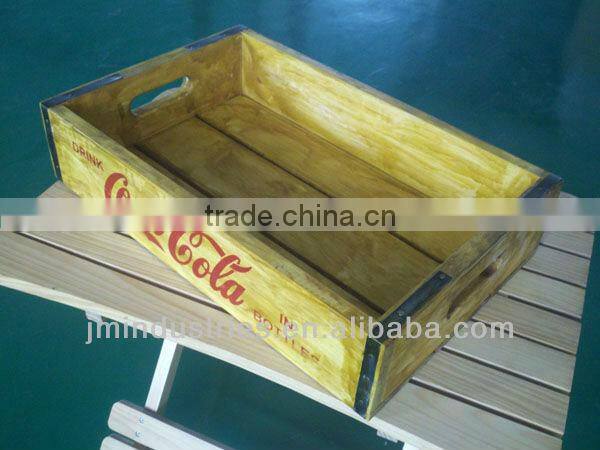 Antique Wooden ServingTray with Handles