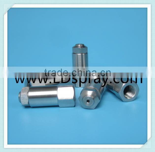 No need compressed air LN-N-D Integral strainer finely atomized hollow cone spray nozzle