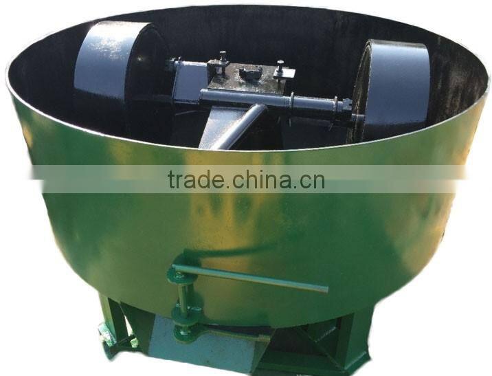 High performance wheel roller mixer for mixing charcoal powder
