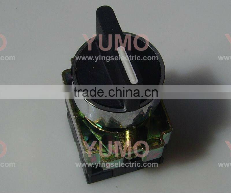 LAY5-BD53 high quality push button 3position 2spring return to center black color push button switch Selector switch