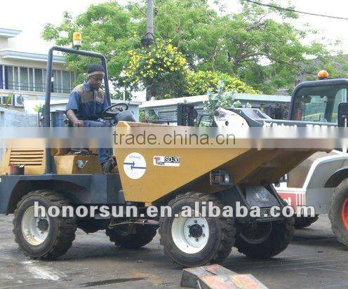1.5 ton site dumper with front loader