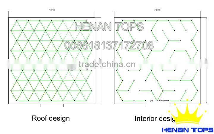 Children Play Attraction In China Theme Park Mirror Maze