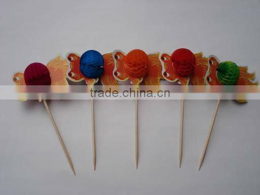 Party Cocktail Paper Pinwheels Picks