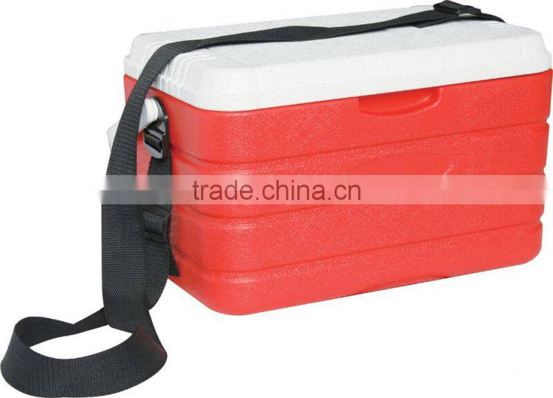 10L Plastic Movable Insulated Plastic Foam Cooler Bag Camping Fishing Ice Box with Strap