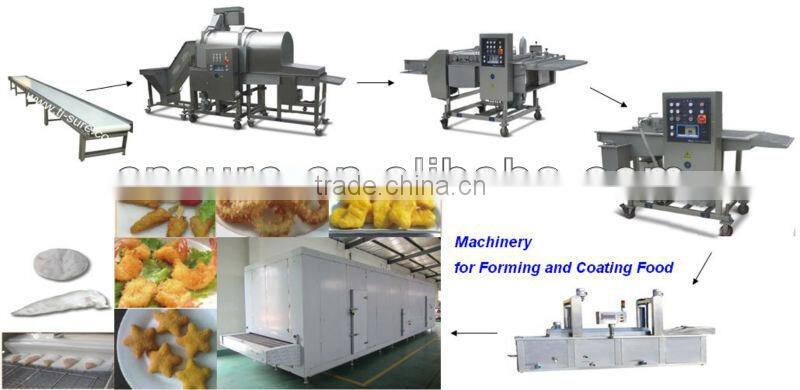 Meat Patty Processing Line/Chicken Nuggets Processing Line Used Automatic Reciprocating Stainless Steel Food Conveyor Machinery