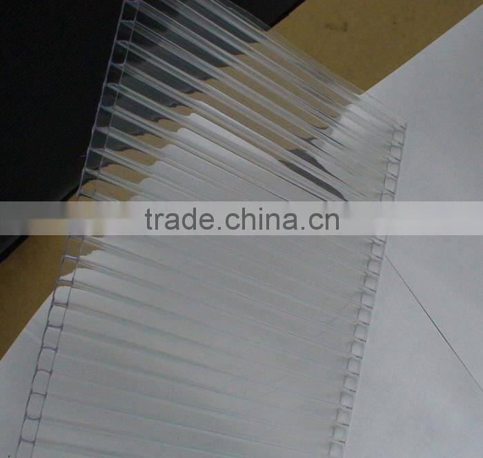 mult-wall clear polycarbonate sheet for green house high light transmission