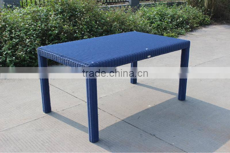 High quality wicker furniture hotel outdoor rattan dining table and chair