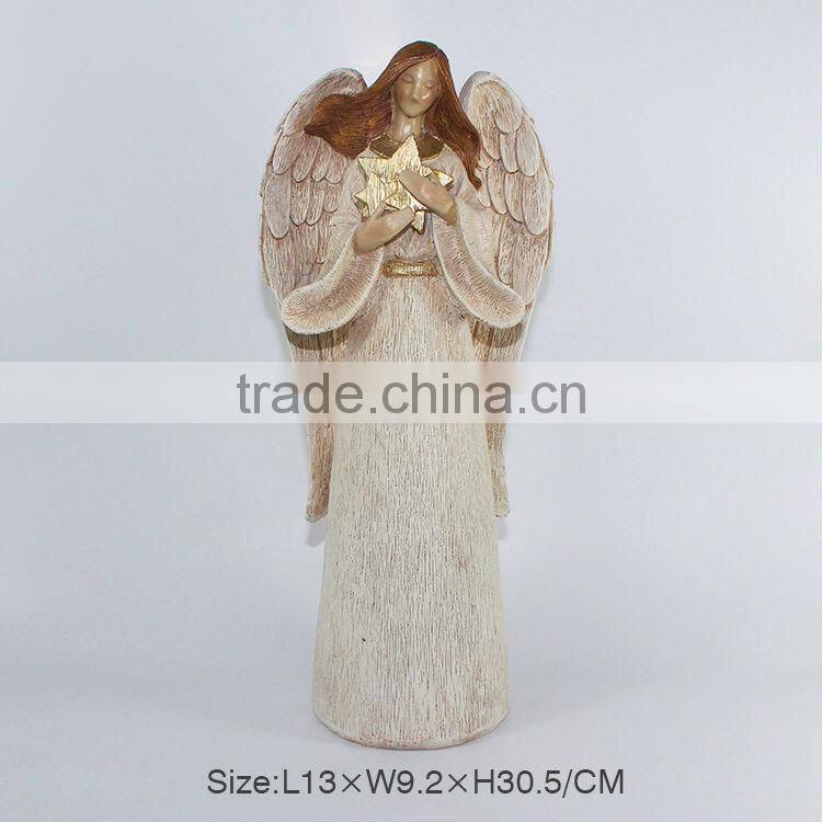 Home large decorative angel figurine