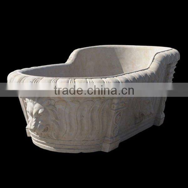 Hand Carved Stone Bathtub