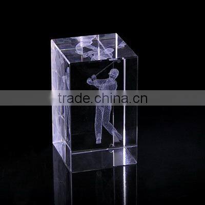 2016 wholesale 3d crystal paperweight