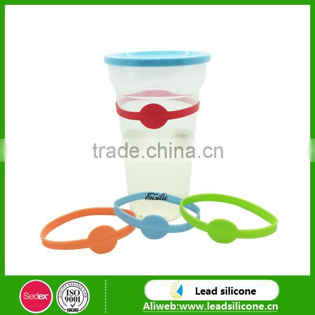 Colorful Silicone Wine Glass Marker Daily Life Silicone Bottle Charms