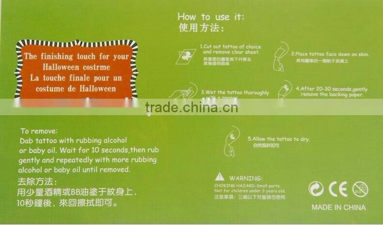 Halloween Lifelike Tattoo Sticker, Fake Scars Personalized Temporary Tattoo Sticker