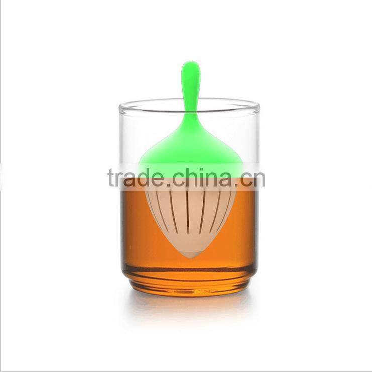 Original Design Stainless Steel Food Grade Silicone Creative Gifts Tea Filter Gyro Design Tea Strainer