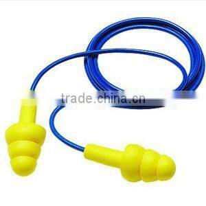 Tree shape earplugs with cord High quality Silicone Earplug