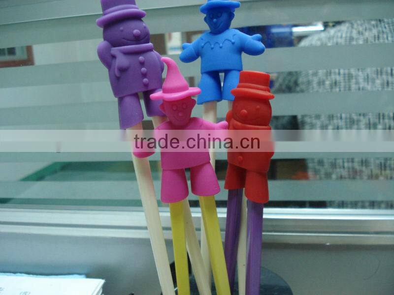 snowman Childrens Silicone Chopstick Helper
