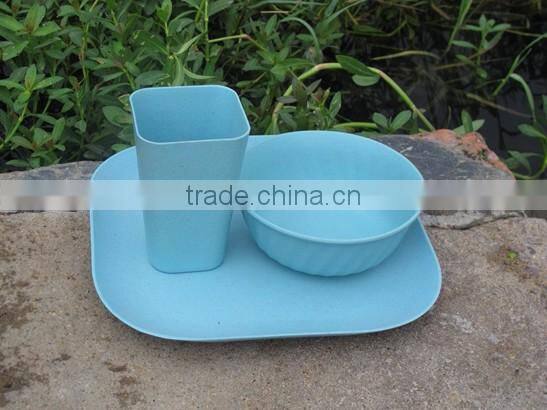 High Quality Biodegradable Eco Bamboo Fiber Dinnerware Set(BC-CS1027)
