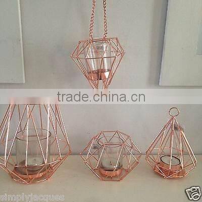5 lights iron wire candle holder