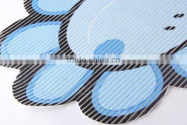 sunflower shaped printed EVA anti slip bath mat