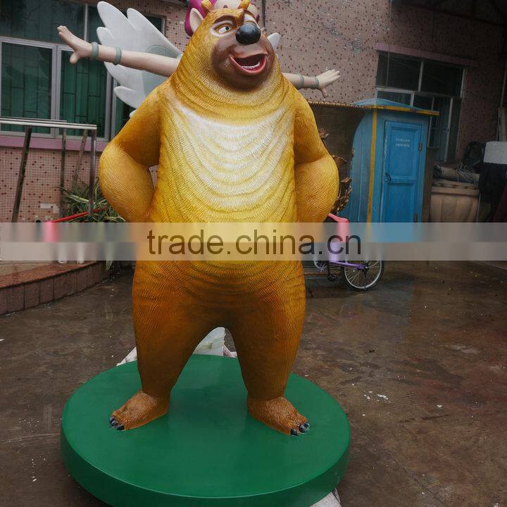 Fiberglass movie bears cartoon statue