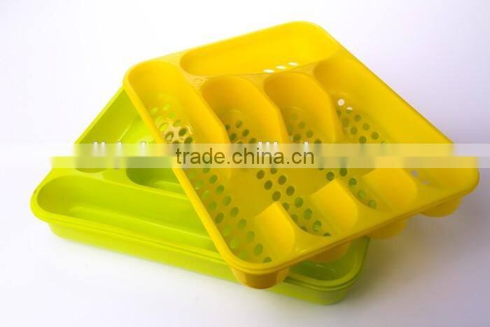 Wholesale plastic kitchen cutlery tray for tableware