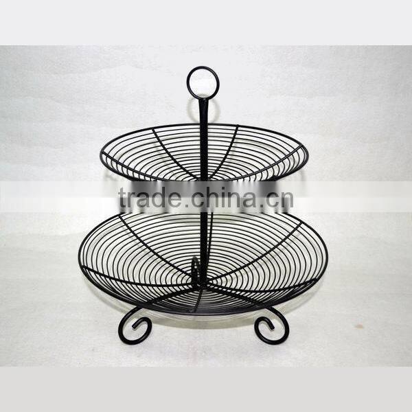 Metal wire fruit basket