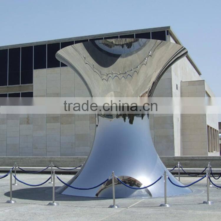 outdoor garden sculpture anish kapoor mirror polished stainless steel sculpture
