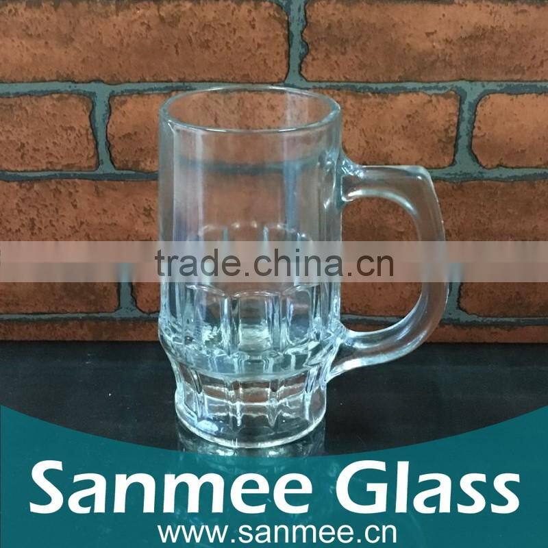 Hot Selling Custom Glass Beer Mugs with Handle
