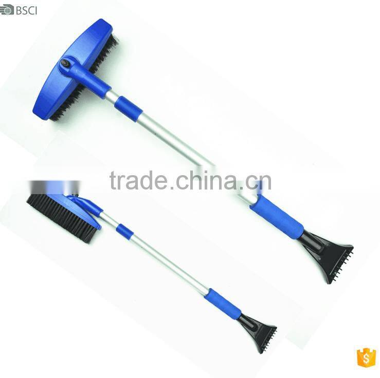 orange power snow brushes for cars;snow sweeper with ABS scraper