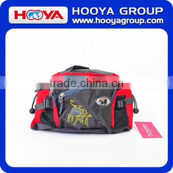 420D polyester+grid red outdoor/travel/sport waist bag
