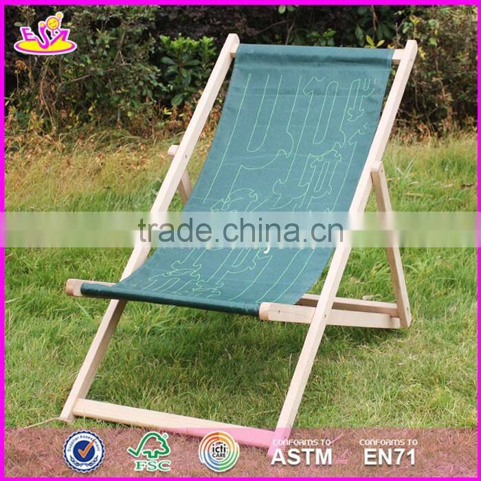 2017 New design folding wooden beach chairs for sale W08G218