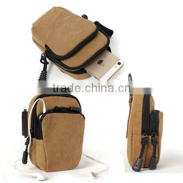 Travel Canvas Waist Phone Bag