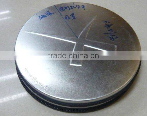 Round Metal CD Case with Zipper Closure
