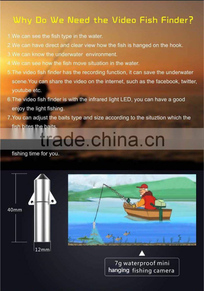 hot sale underwater video camera fishing.fishing underwater camera