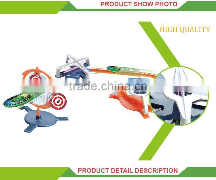 Best Sell colorful cheap building blocks track toy plastic spinning top