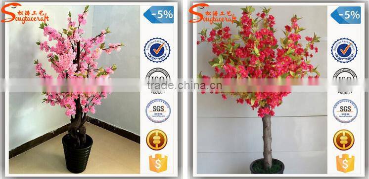 2016 wedding, home decor fake artificial indoor silk cherry blossom tree