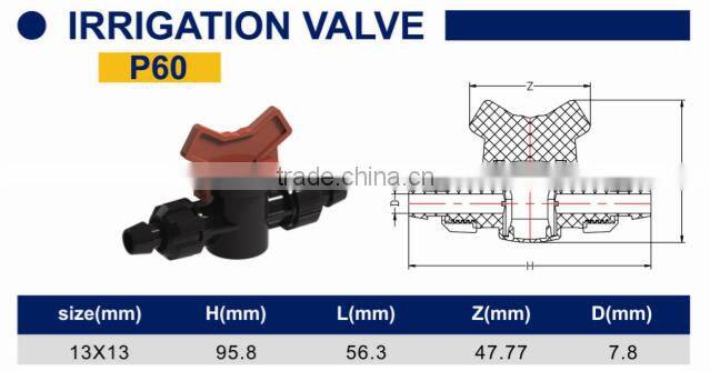 TY High quality PP compression fittings IRRIGATION VALVE eco-friendly Cheap Price Full Size factory price list discount