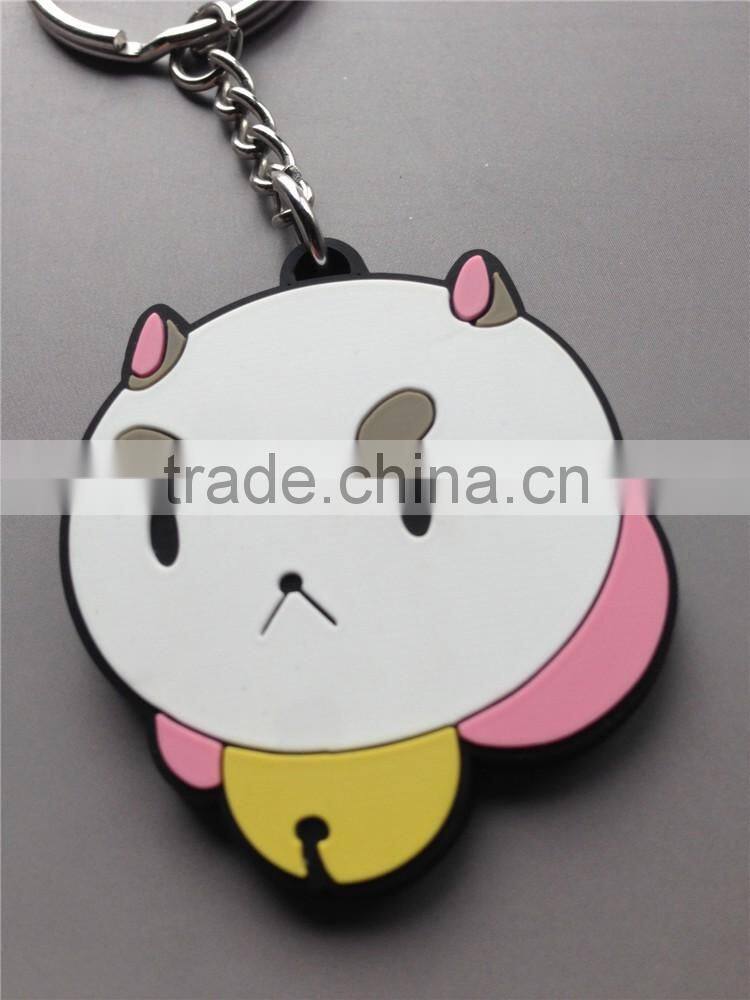 2016 Factory price custom rubber pvc keychain in China