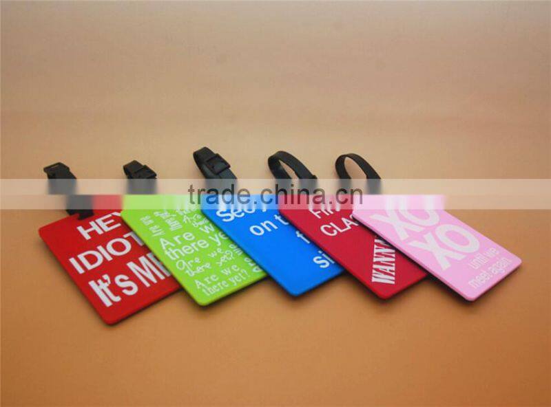 PVC Luggage Tag Travel Flight Bag ID Label Business Card Holder Name Address ID Bag Tag