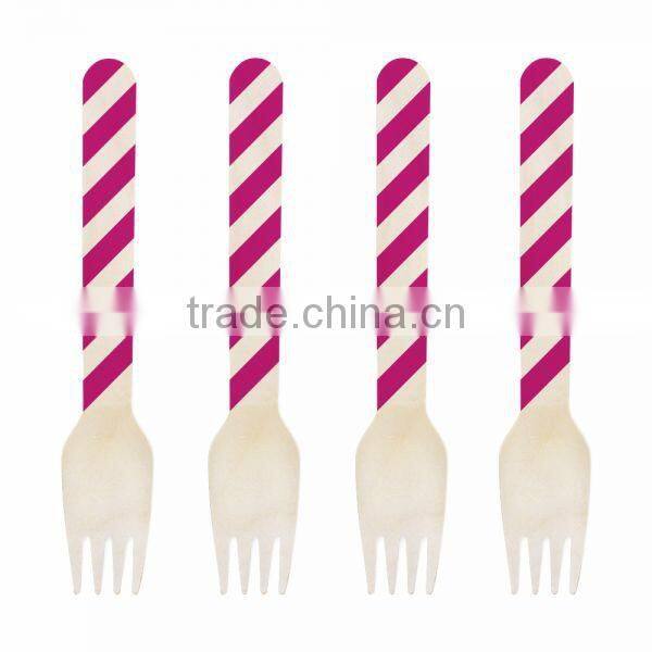 Cheap Disposable Custom Printed Wooden Spoon