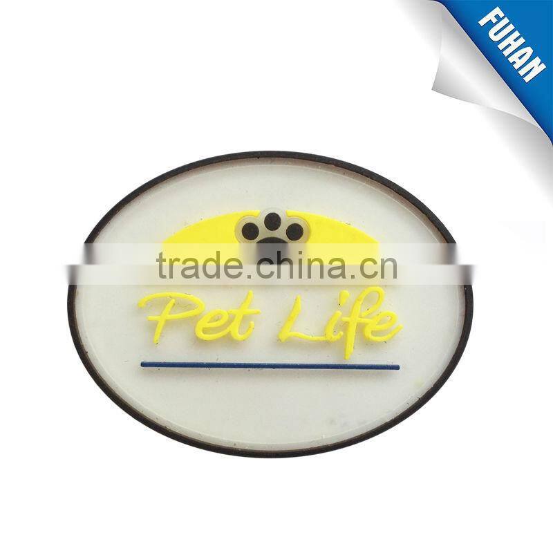 Good quality cheap cute 3d silicone label