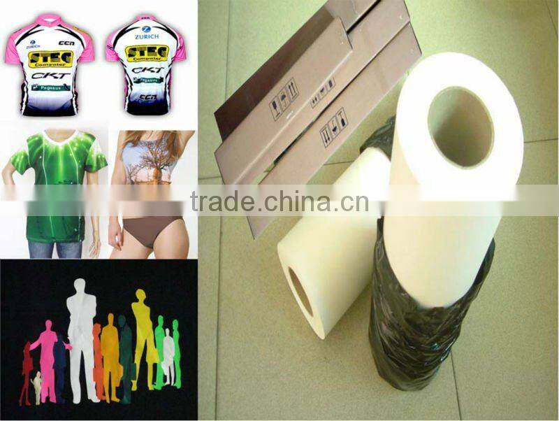 Chinese factory supply competitive price cotton roll tacky heat transfer dye sublimation paper