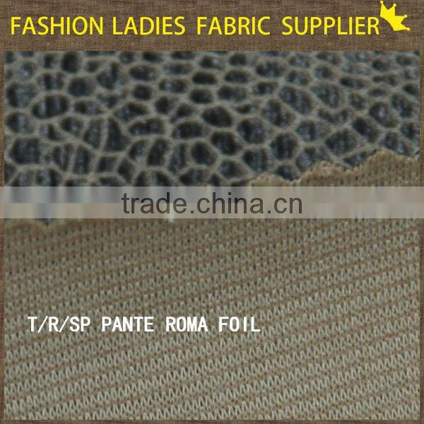 new fashion foil pante roma for trousers wholesale many stocks pante roma fabric
