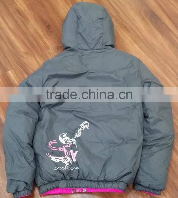 wholesale winter coat reversible style stock lot garments