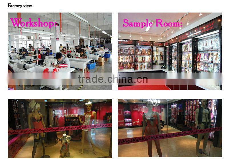 Sexy woman underwear open cup bra set lingerie