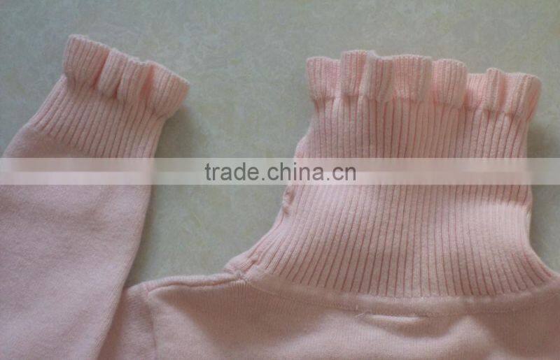 Multi Stringy Selvedge girls' Korean Pullover Pattern Knitwear Women Manufacturer (BKN5266)