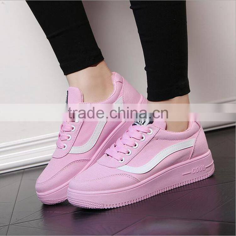 Woman candy color sport canvas shoes Korea style