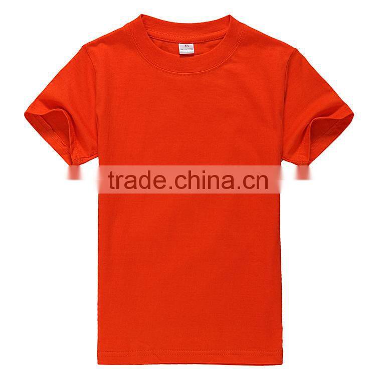 2015 Wholesale 170GSM 100% cotton blank kids t shirts with high quality