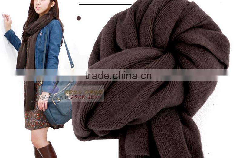 wholesale scottish solid plain blank cheap cashmere knitted scarf