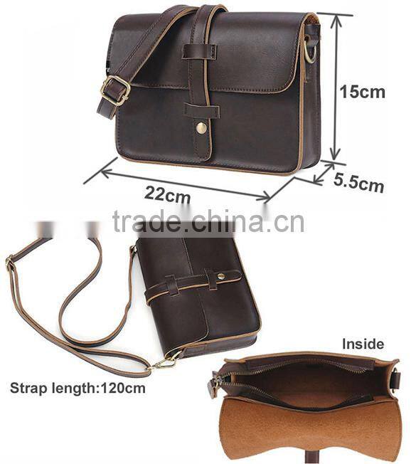 Vintage Women Designer Crossbody Satchel Messenger Shoulder School Handbag Bag