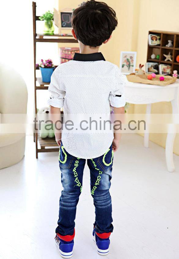 New style fashion baby boy shirt Polka Dot boy's shirt t-shirt
